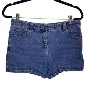 Vintage Jeanology Jean Shorts Women Size 10 Blue Stretch Denim‎ Shortie 90'S Y2K